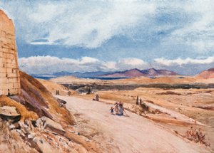 サラミスに向かっているアッティカ平原の海の端 作： John Fulleylove